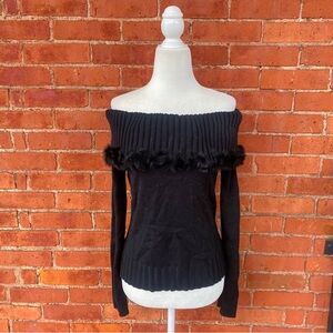 off the shoulder sweater